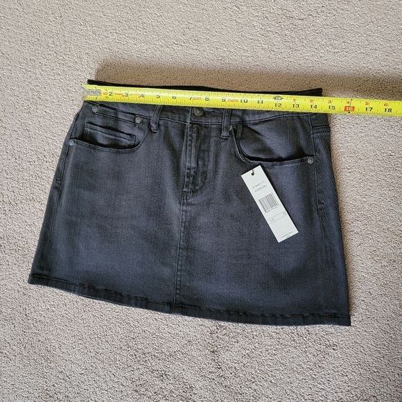NWT A.B.S By Allen Schwartz Denim Mini Skirt - Picture 13 of 14